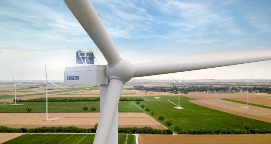 Vestas' first new turbine in four years: same power, bigger rotor